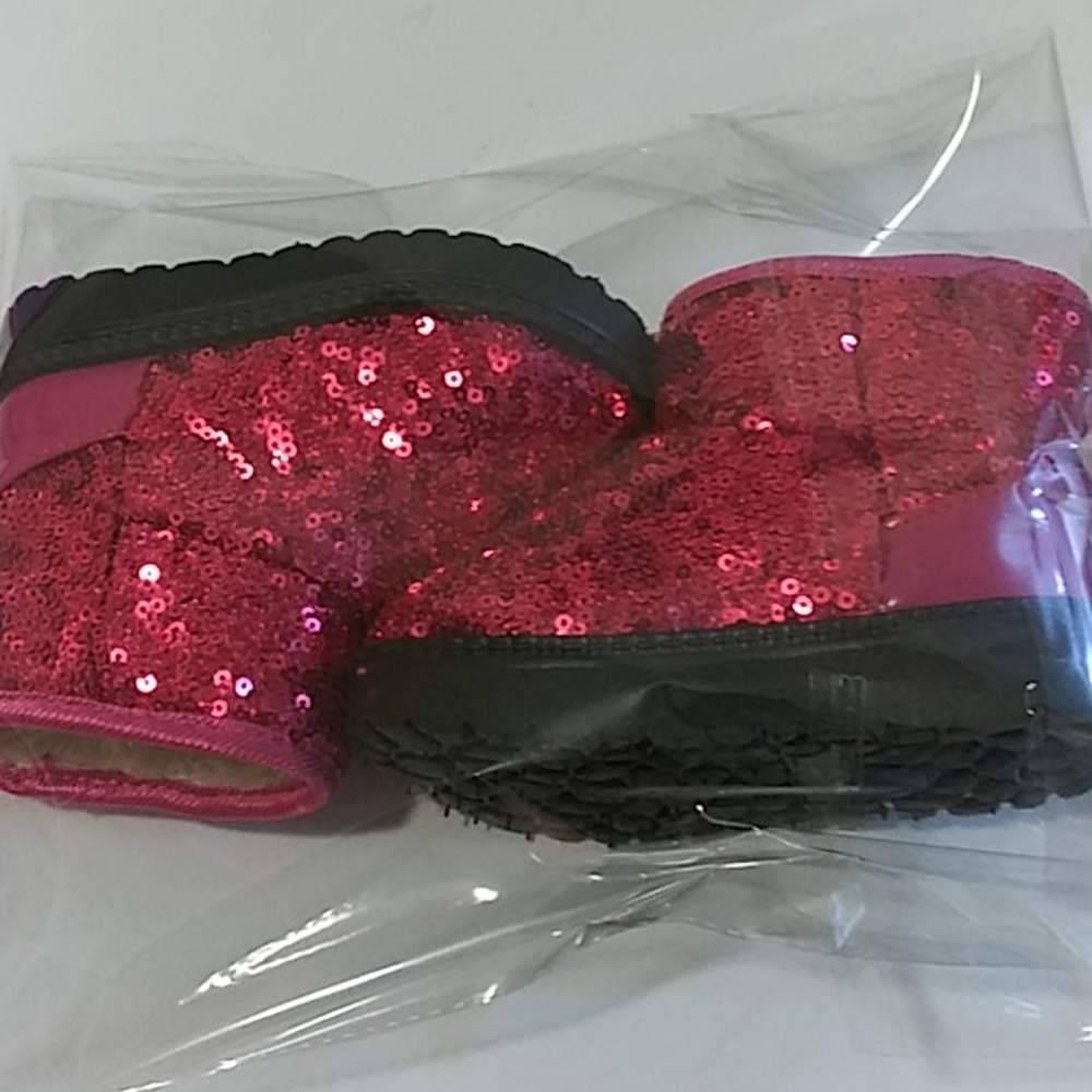 Girls Winter Sequined Boots Size 5.5 - Picture 9 of 9